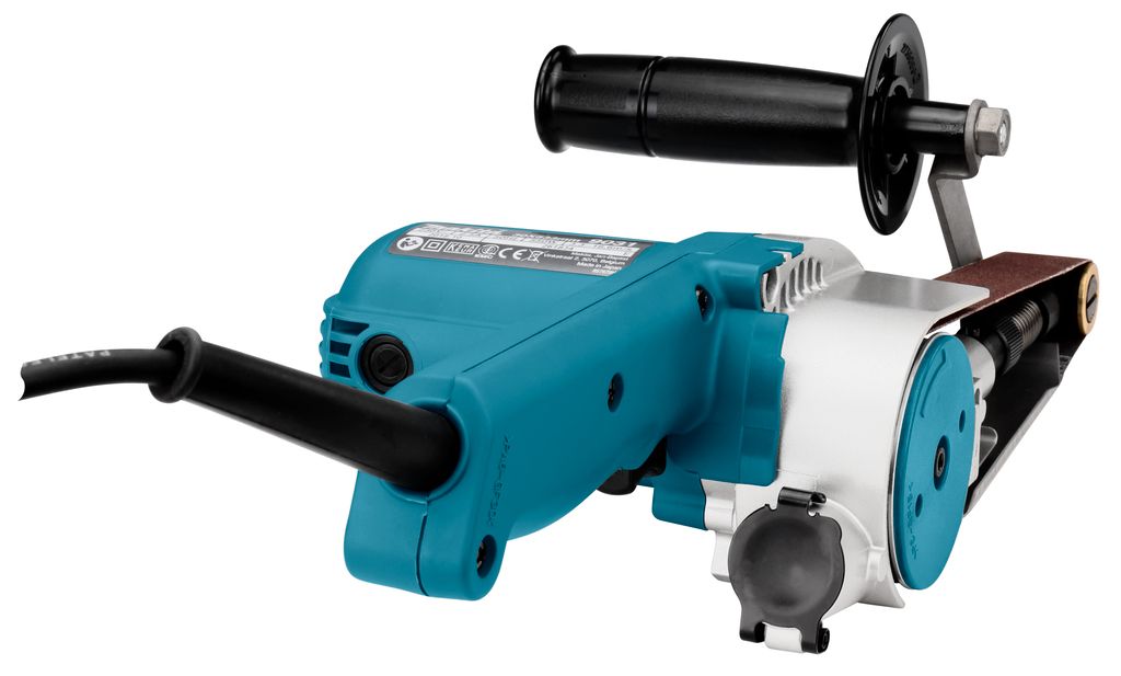 Electric belt sander outlet