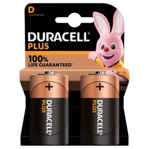 D Cell Batteries (Pack of 2)