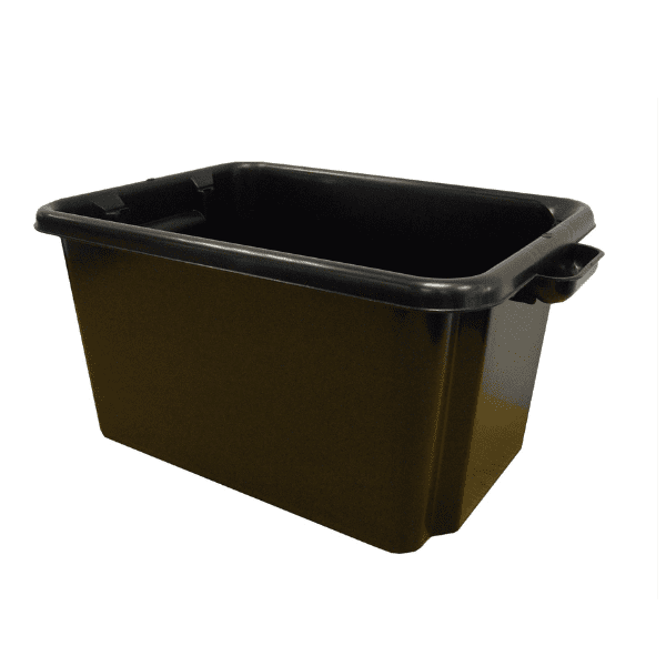 Black Plastic Storage Box
