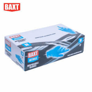 BAXT Blue Nitrile Disposable Gloves (100)