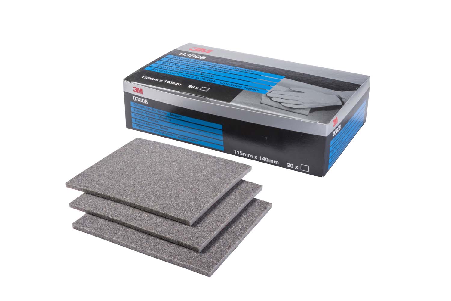 3M 3808 Softback Sanding Sponges (20)