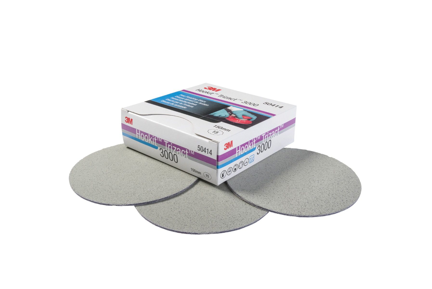 3M Trizact Fine Finishing Discs 150mm