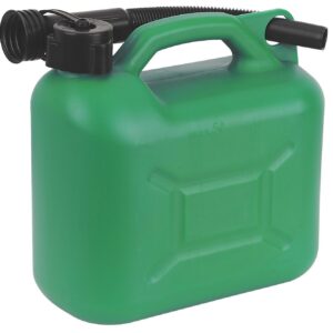 5L Plastic Jerry Can with Spout - Green