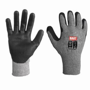 BAXT Cut Level D Black PU Palm Gloves - 1 Pair