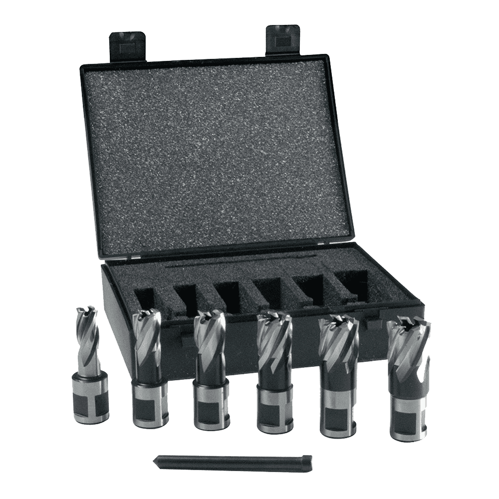 Magdrill Cutter Set - Long - 6 Piece Set