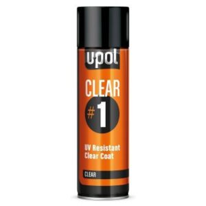 U-Pol CLEAR#1 UV Resistant Clearcoat Aerosol - 450ml