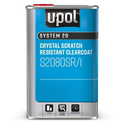 U-Pol 2080SR Crystal Clear Scratch Resistant Clearcoat - 5L