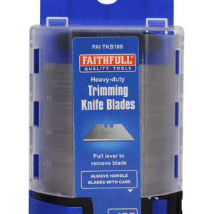 Heavy-Duty Trimming Knife Blades in Dispenser Box (100)