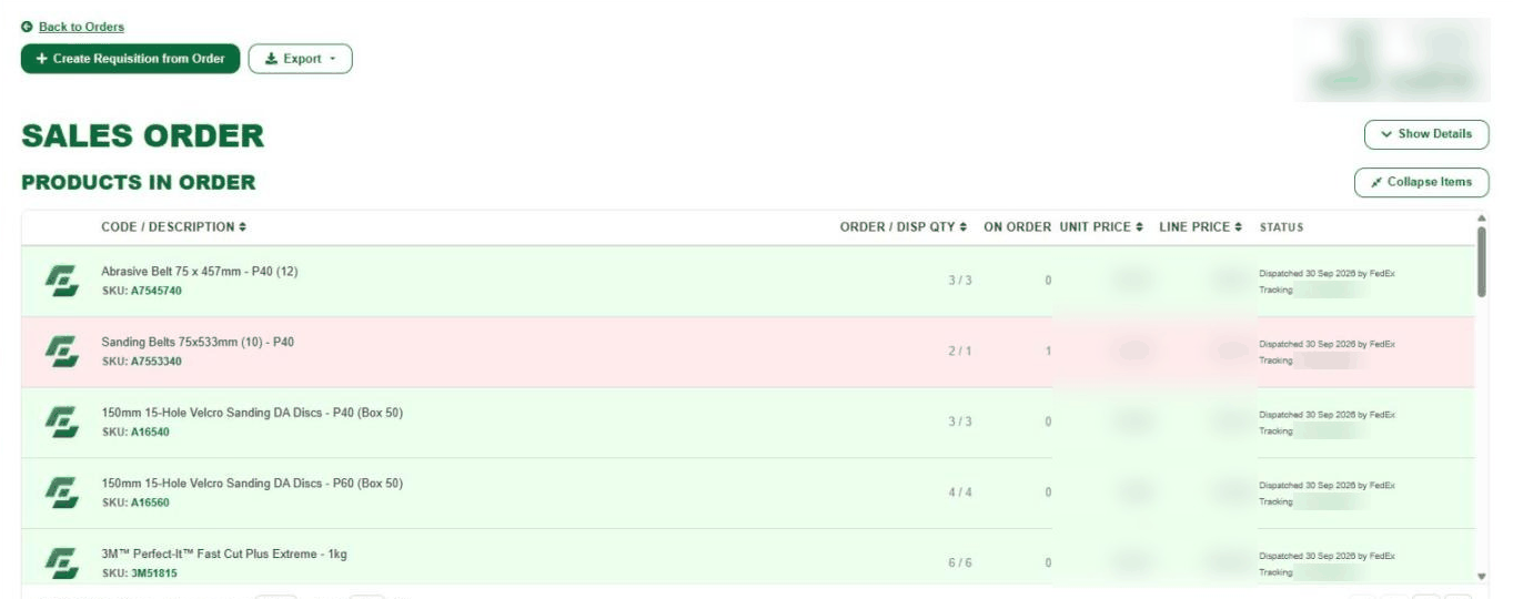 Opening an order in the DTC HUB, following the tracking link, and reaching the carrier page with the proof of delivery