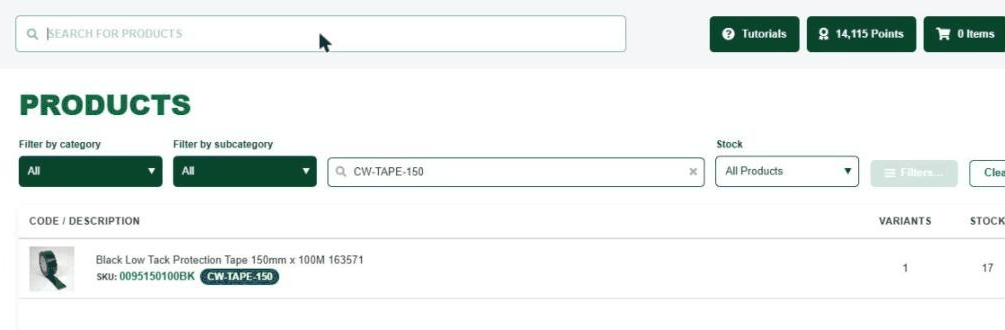 Searching the DTC HUB by your own part number finds the matching DTC product, with your code shown next to ours